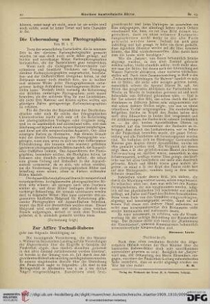 6: Die Uebermalung von Photographien