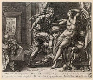 Tarquinius und Lucretia; Blatt 3 aus der Folge: Die Geschichte der Lucretia