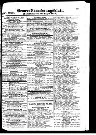 658. Ausgabe. Samstag, 28. August 1915