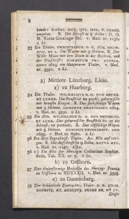 3) Mittlere Lüneburg. Linie
