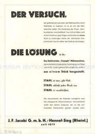 Mähmaschine