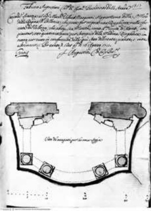 Palazzo Zuccari, Tempietto, Baugenehmigung zur Errichtung eines Balkons vor der Fassade zur Piazza Trinità dei Monti