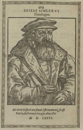 Bildnis des Iosias Simlervs