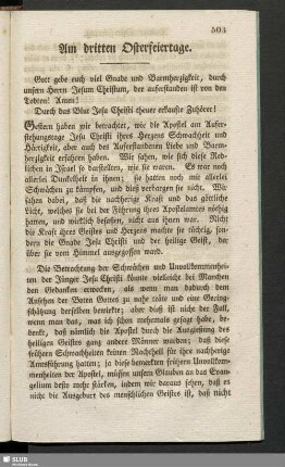 Am dritten Osterfeiertage