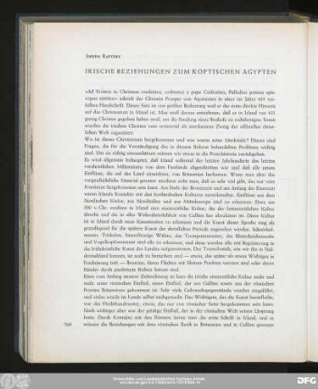 Joseph Raftery Irische Beziehungen Zum Koptischen Ägypten