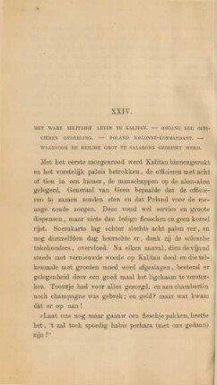 XXIV. Het ware militaire leven te Kalitan. - ...