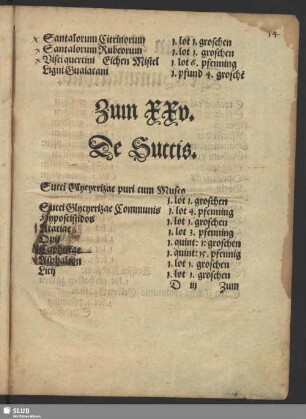 Zum XXv. De Succis