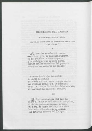 Recuerdos del camino
