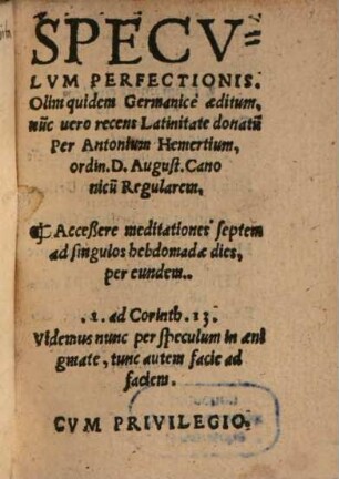 Speculum perfectionis