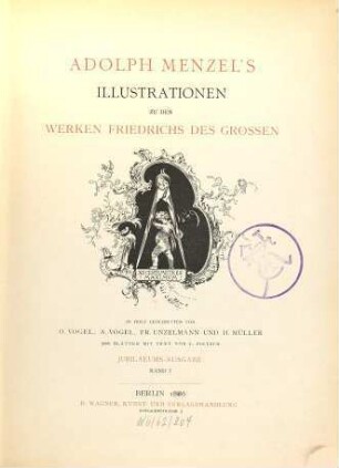 Adolph Menzel's Illustrationen zu den Werken Friedrichs des Grossen, 1