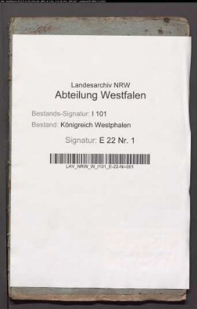 Belege zum Supplementaretat der Domänenrezeptur Beverungen