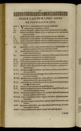 [Liber Nonus. De Voto Castitatis.]