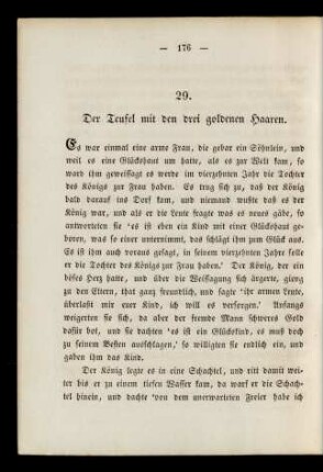 29. Der Teufel mit den drei goldenen Haaren.