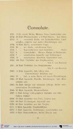 Convolute (Nr. 2351-2401)