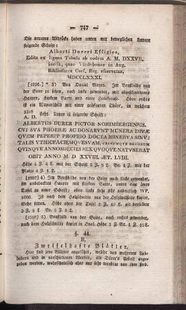 §. 44. B, Zweifelhafte Blätter.
