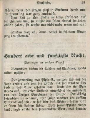Hundert acht und funfzigste Nacht