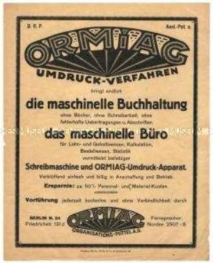 Informationsblatt über die maschinelle Buchhaltung