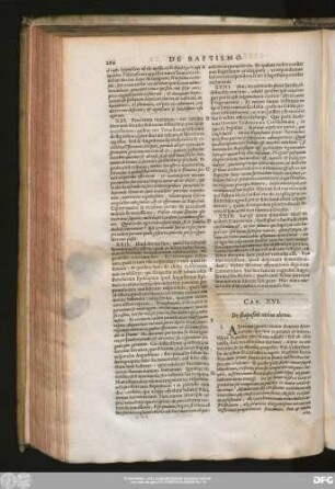 Cap. XVI. De Baptismi ritibus alienis.