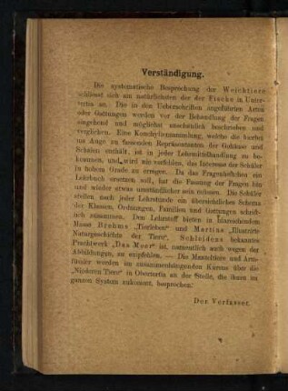 Verständigung