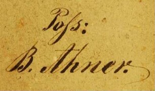 Autogramm / Ahner, Bruno [B. Ahner]