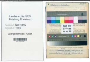 Entnazifizierung Anton Juergensmeier , geb. 05.03.1893 (Lehrer)