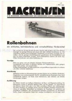 Rollenbahnen als Fördermittel