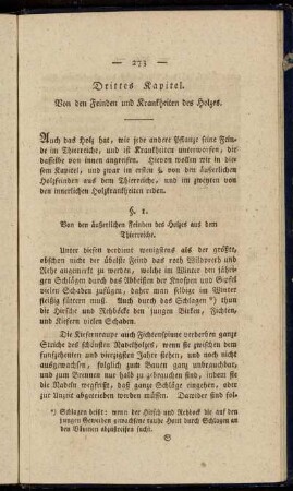 Drittes Kapitel. Von den Feinden und Krankheiten des Holzes.