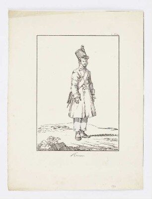 Recrue, Blatt 12 der Folge "Französische Militärkostüme"