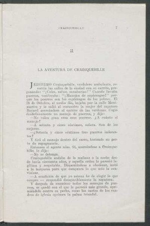 II La aventura de Crainquebille