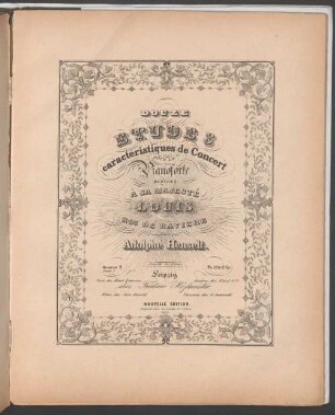 Douze études caractéristiques de concert : pour le pianoforte ; oeuv. 2, 2