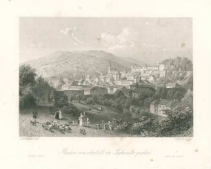Baden von oberhalb der Seufzerallee gesehen - Vue de Bade - View of Baden
