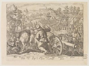 Die Schlacht bei Mons Regionis in der Reihe von Mediceae Familiae Rerum Feliciter Gestarum Victoriae et Triumphiv
