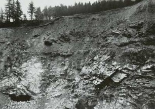 Hermsdorf/Erzgebirge, Kalkwerk Hermsdorf, Tagebau mit Stollenbetrieb