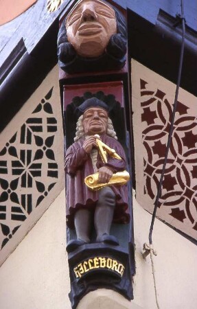 Figur am Rathaus von Wernigerode/Harz