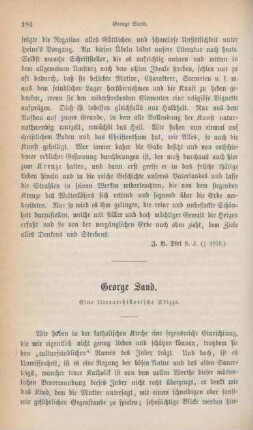184-201 George Sand : eine literar-historische Studie