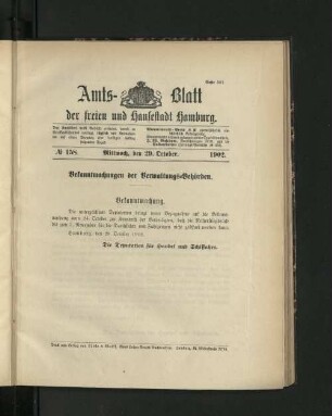 No. 158. 29. Oktober. 1902.
