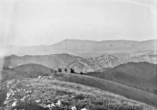 Berglandschaft : Blick über ein Gebirge