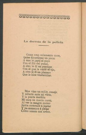 La derrota de la policía