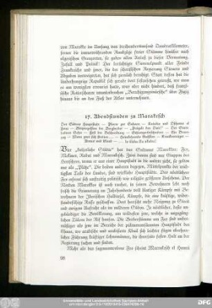 17. Abendstunden zu Marakesch