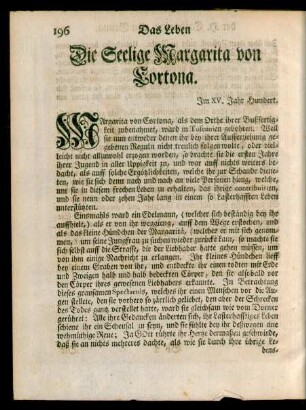 Die Seelige Margarita von Cortona