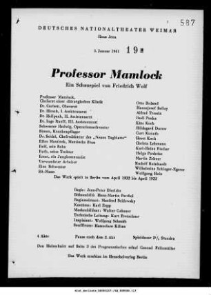 Professor Mamlock