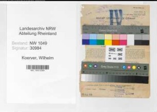 Entnazifizierung Wilhelm Koerver , geb. 14.06.1900 (Treuhaender)