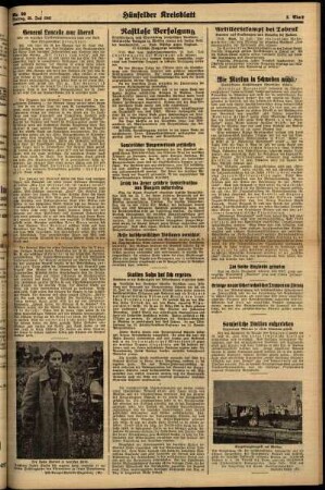 Zweite Ausgabe vom Freitag, den 25. Juli 1941.