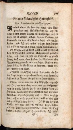 Ein und siebenzigstes Hauptstück - Sechs und siebenzigstes Hauptstück