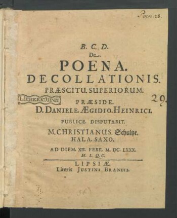 De. Poena. Decollationis.