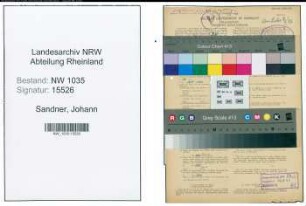 Entnazifizierung Johann Sandner , geb. 01.10.1909 (Steiger)