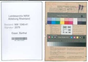 Entnazifizierung Barthel Esser , geb. 02.04.1920 (Polizist)