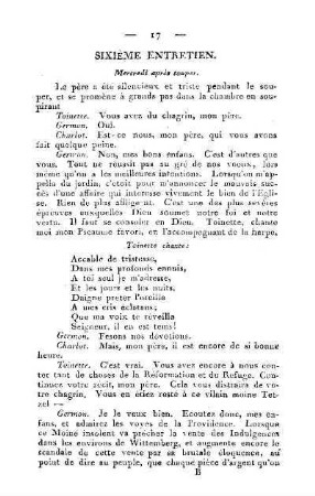 Sixième entretien