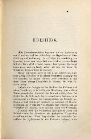 Die Geologie der Gegenwart