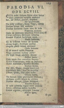 Parodia VI. Ode XCVIII.